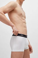 Five-pack of stretch-cotton trunks with logo waistbands