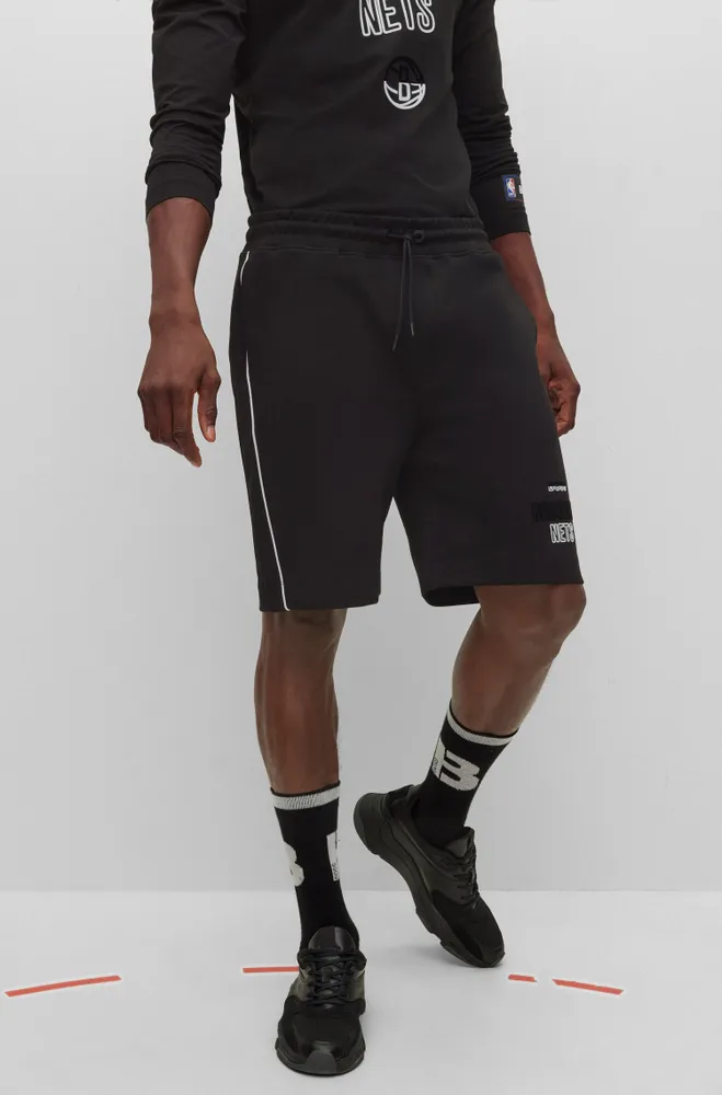 Hugo Boss Boss & NBA Cotton-terry Shorts with Camouflage Pattern NBA Miami Heat