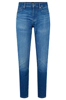 Slim-fit jeans blue Italian stretch-cotton denim