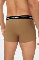 Three-pack of stretch-cotton trunks with logo waistbands