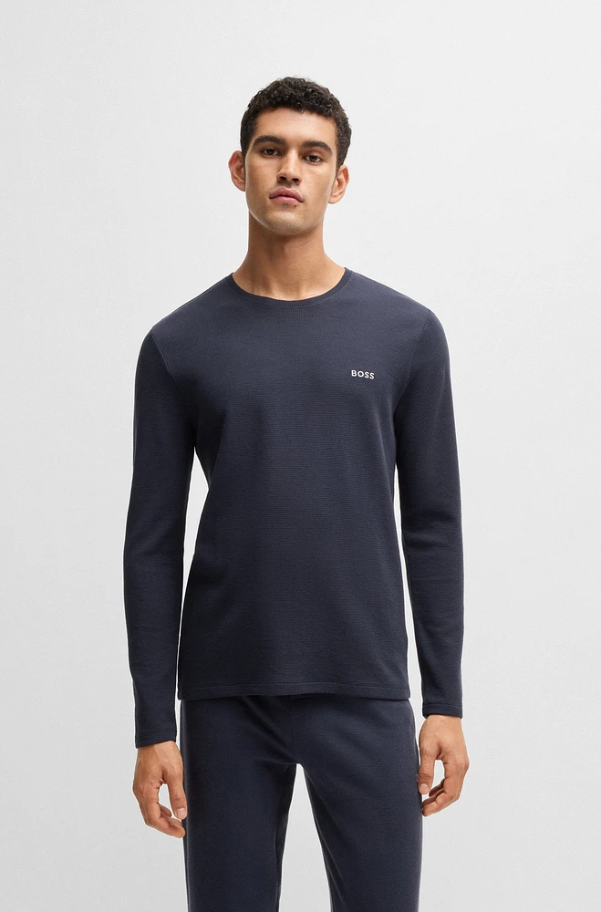 pajama T-shirt with embroidered logo