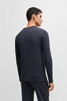 pajama T-shirt with embroidered logo