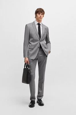 Slim-fit suit performance wool serge