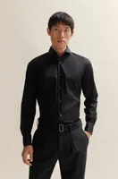 Slim-fit shirt easy-iron poplin