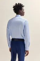 Regular-fit shirt stretch-cotton twill