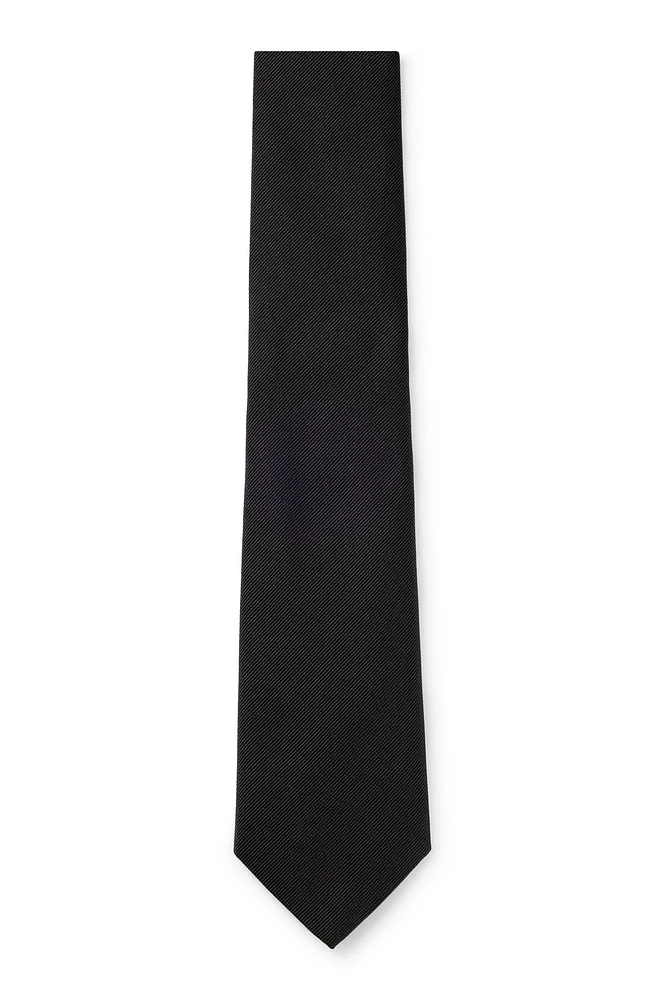 Formal tie in silk jacquard