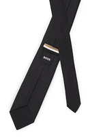 Formal tie in silk jacquard
