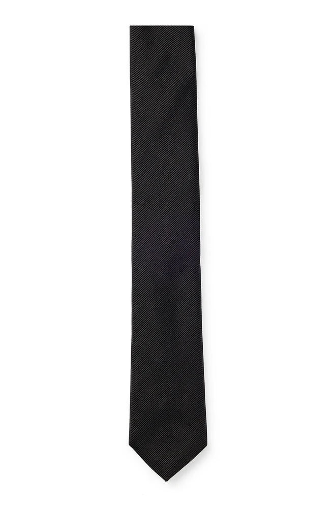 Italian-made tie in pure-silk jacquard