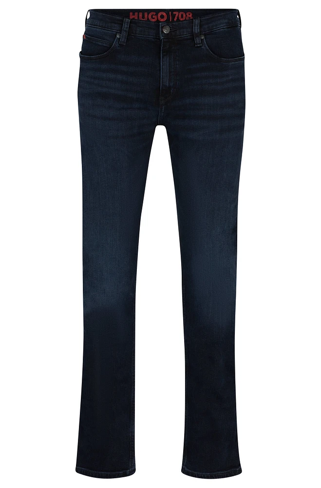 Slim-fit jeans blue-black stretch denim