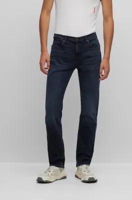 Slim-fit jeans blue-black stretch denim