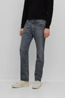 Regular-fit jeans gray Italian soft-touch denim