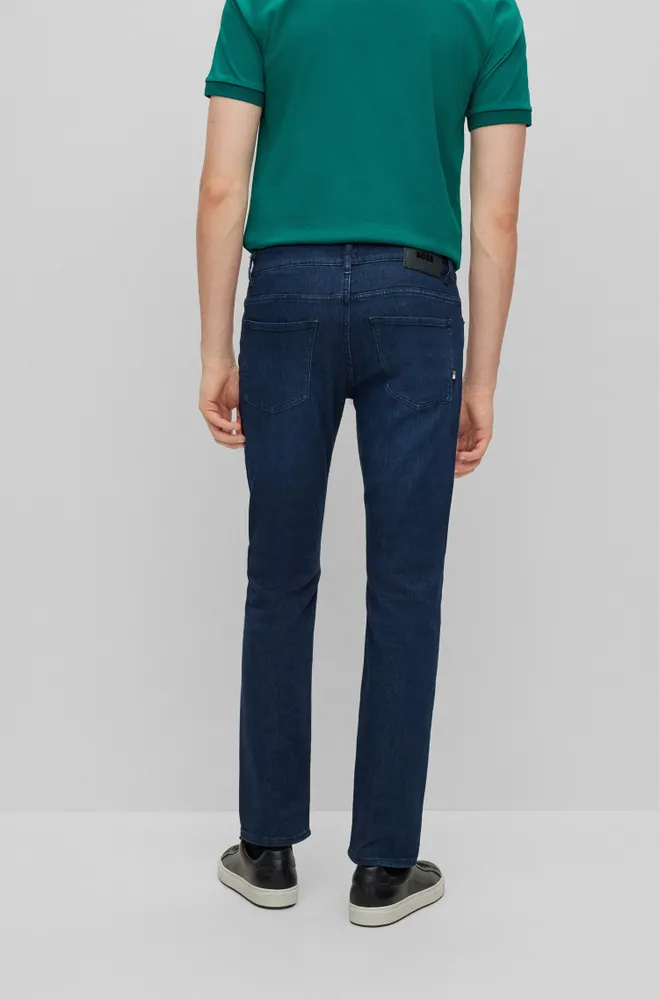 Slim-fit jeans dark-blue Italian denim