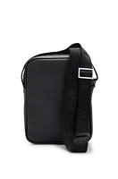 Reporter bag with signature stripe and logo detail