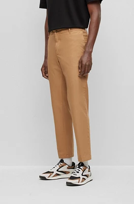 Slim-fit trousers a cotton blend