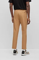 Slim-fit trousers a cotton blend