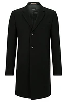 Slim-fit coat a virgin-wool blend