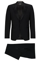 Slim-fit tuxedo Italian virgin wool and mohair