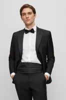 Slim-fit tuxedo Italian virgin wool and mohair