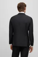 Slim-fit tuxedo Italian virgin wool and mohair