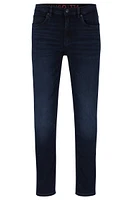 Vaqueros extra slim fit de denim elástico negro azulado