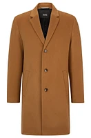 Wool-blend coat with full lining