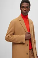 Wool-blend coat with full lining