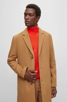 Wool-blend coat with full lining