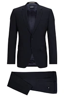 Slim-fit two-piece suit wool