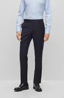 Slim-fit two-piece suit wool