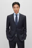 Slim-fit two-piece suit wool