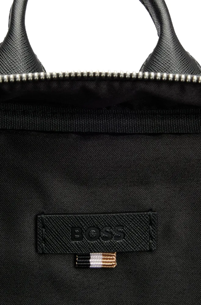 Backpack with signature stripe and logo detail