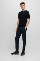 Slim-fit chinos a stretch-cotton blend