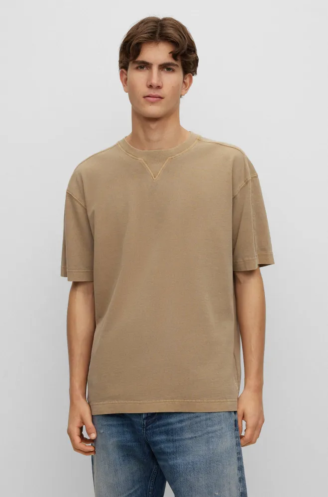 Oversized Logo-Embroidered Cotton-Jersey T-Shirt