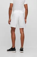 BOSS x Matteo Berrettini performance-stretch shorts with logo detail and mesh accents