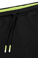 Cotton-blend tracksuit bottoms with embroidered logos