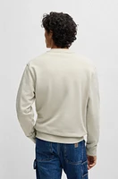 Relaxed-fit cotton-terry sweatshirt with rubber-print logo