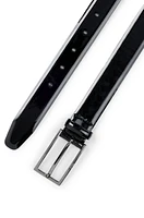 Pin-buckle belt Italian patent leather