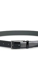 Pin-buckle belt Italian patent leather