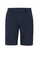 Slim-fit shorts a cotton blend