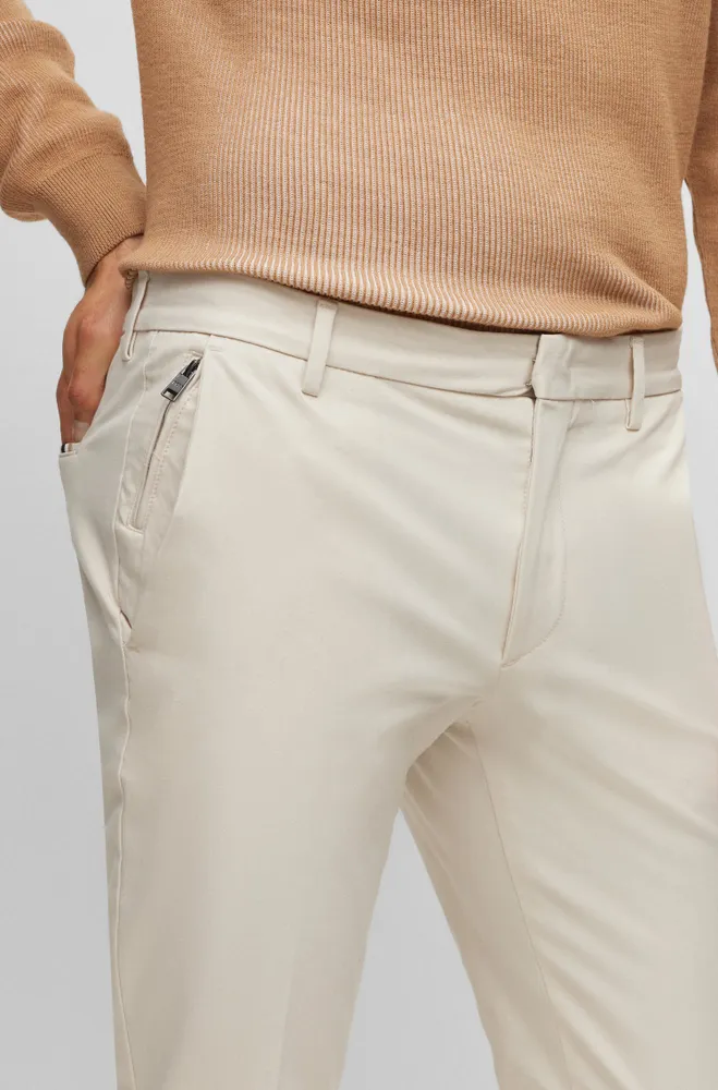 Pantalones slim fit de algodón