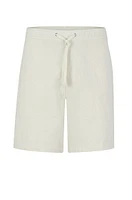 Regular-fit shorts paper-touch stretch cotton