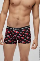 BOSS - Looney Tunes x three-pack of logo trunks