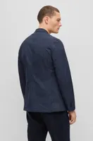 Slim-fit jacket washable water-repellent fabric