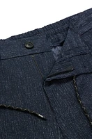 Slim-fit trousers washable water-repellent fabric