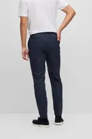 Slim-fit trousers washable water-repellent fabric