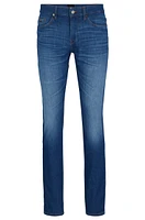 Slim-fit jeans super-soft blue Italian denim