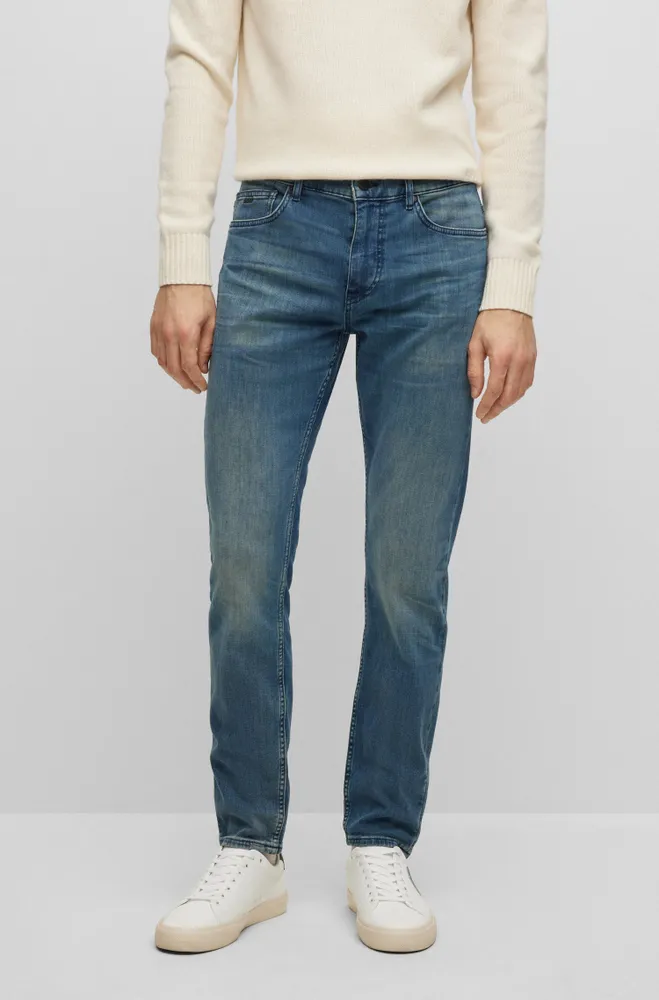 BOSS - Slim-fit jeans super-soft blue denim Turquoise