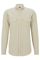 Relaxed-fit shirt Italian-made cotton twill