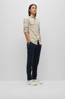 Relaxed-fit shirt Italian-made cotton twill