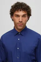 Relaxed-fit shirt washed Italian satin